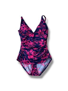 Tommy Bahama Sugar Shack Swimsuit 8 One Piece Tropical Resort Beach Style
